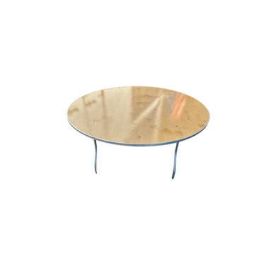 60″ Round Wood Folding Table – Dorado Tents