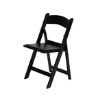 Black Resin Folding Chair