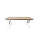 72″ Rectangle Wood Folding Banquet Table