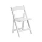 White Resin Folding Chair